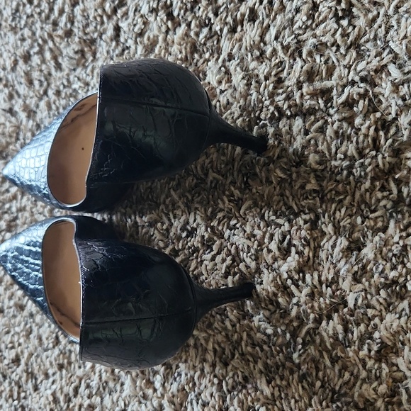 PRADA Embossed Croc leather heels 38.5 - Picture 4 of 10